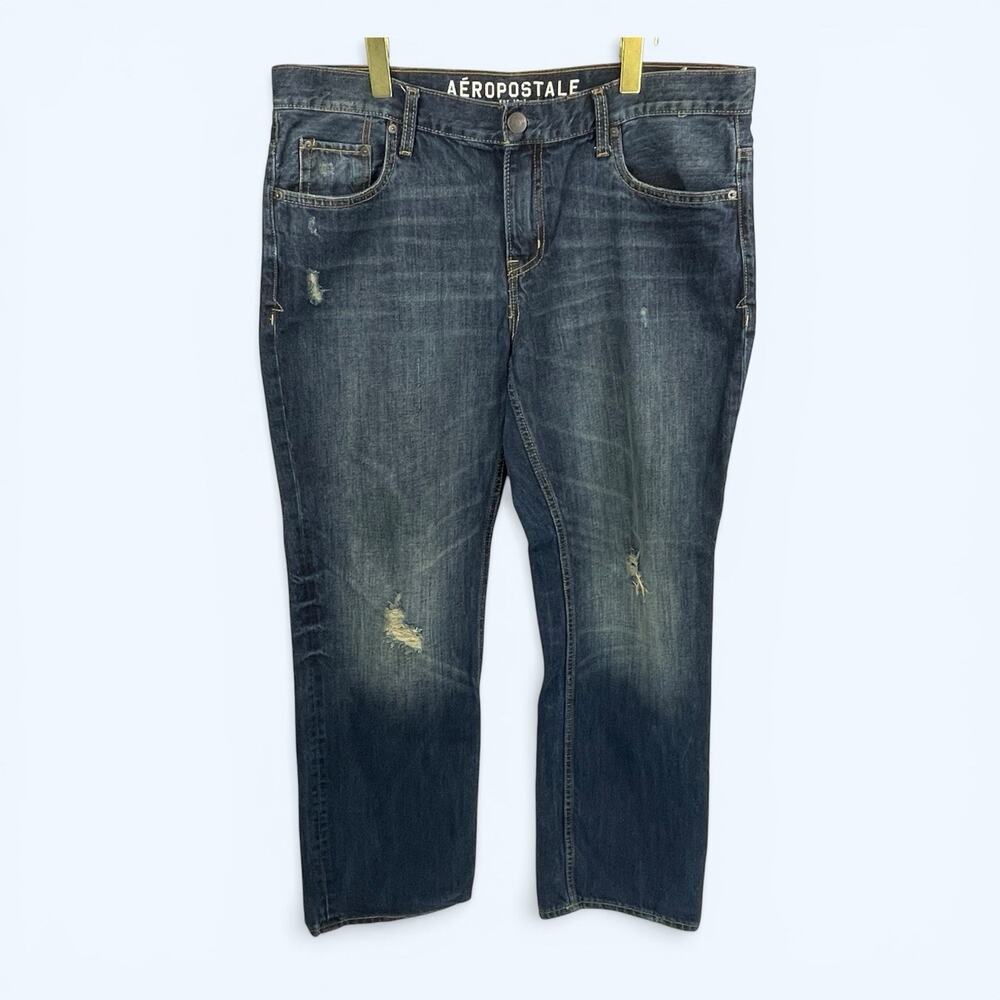 Aeropostale Bowery Slim Straight Men's Jeans 38x32 (38x31)